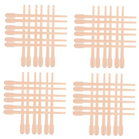 DEARMAMY 1000pezzi Bastoncini Legno Per Applicatori Cera Per Depilazione Spatole Per Cera Durevole Accessori Per