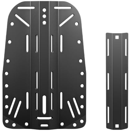 Aboiled Aluminium-Tauchtechnik-Rückplatte, Taucher-BCD-Platte, Tauch-Einzeltankadapter, Tauchset