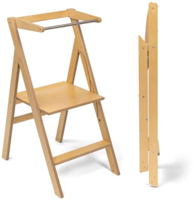 Ette Tete Torre di apprendimento pieghevole con altezza regolabile STEP'n'FOLD (legno)