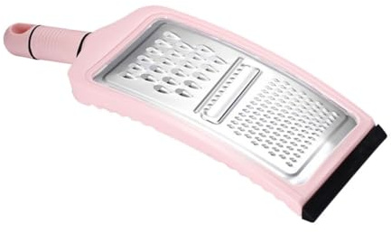 Ciieeo Rallador de Acero Inoxidable Multifunción Color Rosa para Cocina, Cortador de Verduras Fácil de Lavar Adecuado para Uso Doméstico