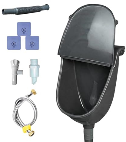 Urinario De Pared Para Niños Accesorios Para Inodoro Con Tapa | Urinarios de Pie para Exterior Para Hombres Esposos Padres Hogar Patio Autocaravana Dormitorio Camping Jardín Terraza Baño