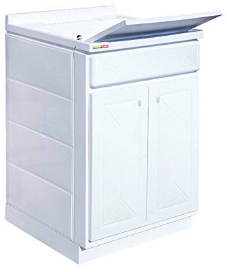 Trioplast LAVATOIO IN RESINA 60X50X90 MOBILE+VASCA+ASSE RESINA+SIFONE MADE IN ITALY