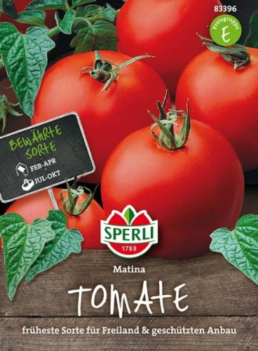 Sperli 83396 Gemüsesamen Tomaten Matina, grün