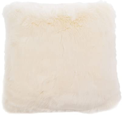 Gözze - Housse de coussin, aspect Fourrure, Design Ours Polaire, 50 x 50 cm - Blanc