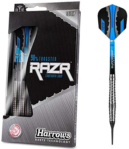 Harrows Soft Darts Razr Bulbous 90% Tungsten Darts 18 Gramm
