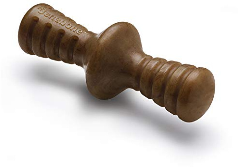 Benebone Zaggler, giocattolo da masticare per cani da masticare aggressivi, vero bacon, piccolo, prodotto negli Stati Uniti.