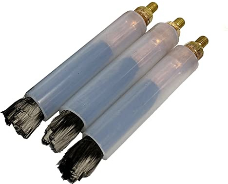 ICZW Weld Brush for Weld Seam Bead Joint Cleaning Polishing Machine Weld Bead Cleaning Copper Head Brush M6 type (3pcs)