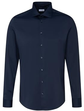 Chemise business homme Seidensticker - coupe slim - repassage facile - col Kent - manches longues - coton mélangé