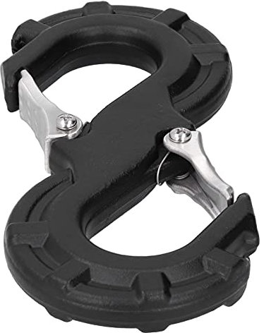 Abschlepphaken, Offroad-Rettungsschäkel S Typ Metall Schwarz Haken 8-16 Tonnen 18000lb-35300lb Verwendet für Geländewagen SUVs
