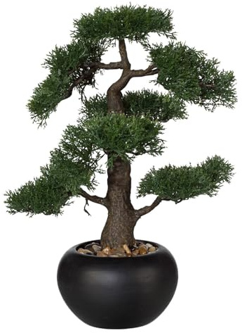 Kunstpflanze Bonsai Zeder, Höhe ca. 48 cm