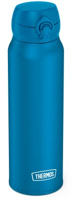 THERMOS ULTRALIGHT BOTTLE 0,75 l, azure water mat, Thermosflasche aus Edelstahl, 10 heiß / 20 h kalt, absolut dicht für Wasser, Tee, stille Getränke