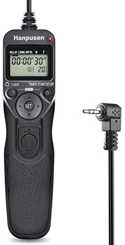 AODELAN Kompatibel mit Canon Kamera-Auslöser, digitaler Timer-Kabellose Fernausloser für Canon/Fuji/Olympus OM-D OM-1, E-M1X, E-M1 Mark II, E‑M1 Mark III