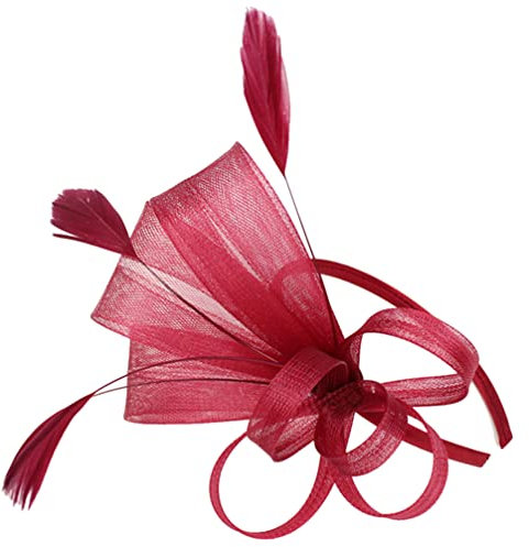 FRCOLOR Federhut Für Damen Als Fascinator-Hut Modischer Haar-schmuck Mit Feder Elegantes Stirnband Für Hochzeiten Teepartys Und Bankette