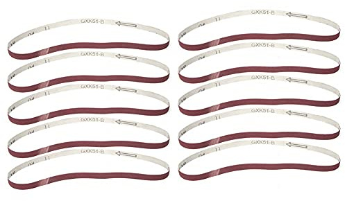 10 PZ Levigatrice a Nastro Levigatrice 9x533 Mm Levigatura A Nastro Strumento di Lucidatura Ossido di Alluminio Carta Vetrata Abrasivo Cinghia Della Fascia(800#)