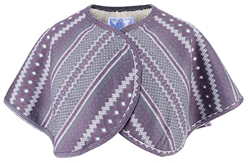Schulterwärmer, Schulter Wärmer, Double Layer Shoulder Warmer Wrap, Soft Fleece Warm Winter Scarf for Elderly, Lightweight Blanket Shawl for Travel Home Office