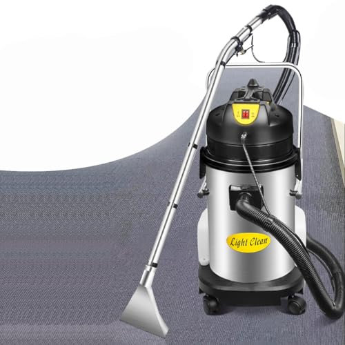 Máquina de limpieza de alfombras comercial de 40 l/11 gal, máquina de limpieza de alfombras for cortinas de sofá, extractor de alfombras 3 en 1, máquina limpiadora de alfombras de acero inoxidable ade