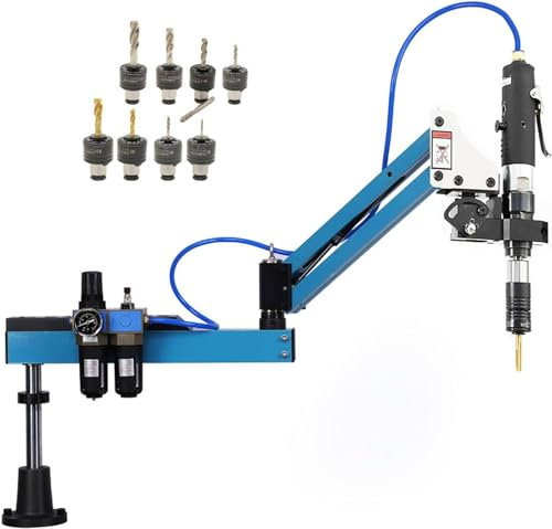 YANGYMM M3-M12 - Maschiatrice pneumatica, 400 giri/minuto al minuto, pinza filettatrice ad aria, 360°