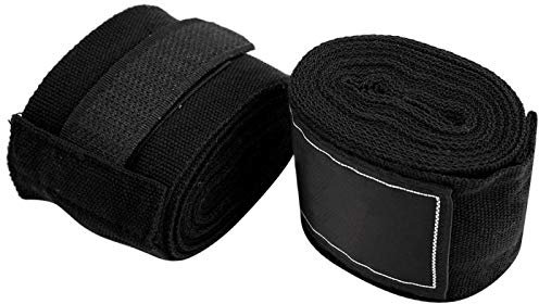 Boxbandage, Boxhandbandagen, elastische Boxhandbandagen, Boxhandbandagen, for Boxen und Taekwondo (schwarz)