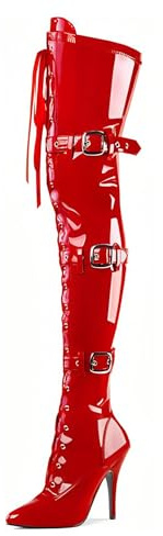 Pradize Overknee-Stiefel mit Absätzen für Stripperinnen