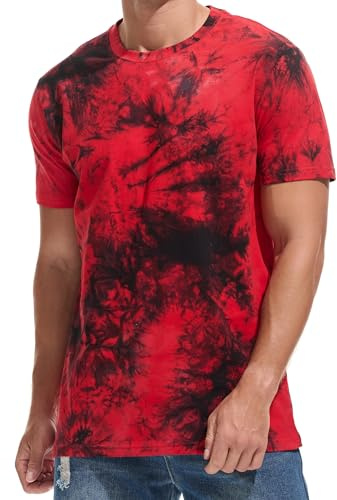 RONOMO Herren T-Shirt 95% Baumwolle 5% Spandex, Mikroelastik, Hautfreundlich