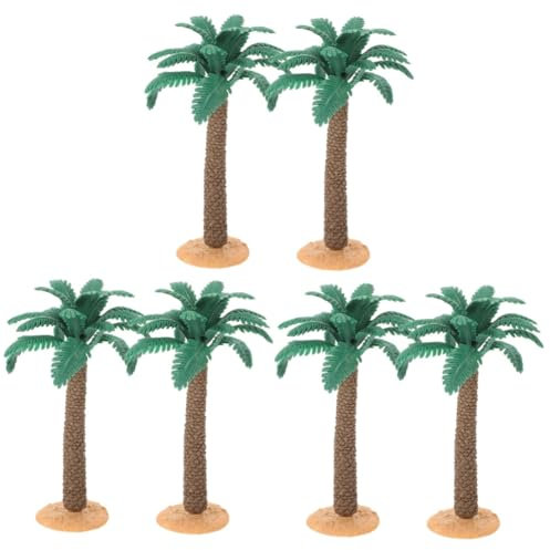 PRETYZOOM 6 STK Gefälschte Palmen DIY-palmen Palmen-Modell Simulationsanlagenmodell Palmen Als Dekoration Sandtisch Gefälschter Baum Palmenmodelle Zum Selbermachen Modellbäume PVC Green