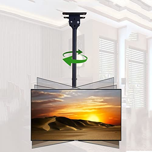 Soporte universal de TV para 32 televisores de 65 pulgadas, soporte de suelo ajustable con ruedas VESA máx. 400 x 600 mm, soporta hasta 130 libras