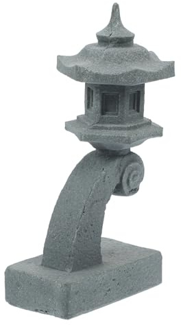 Milisten Estatua De Pagoda Arenisca Decoración De Jardín Ornamento De Bonsái Diseño De Farol De Piedra Japonés