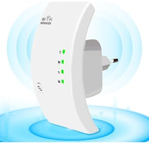 Wi-Fi Range Extender, 3,600 sq.ft Coverage, Supports 50 Devices, Wireless Internet Repeater with Ethernet Port, UK Plug, White