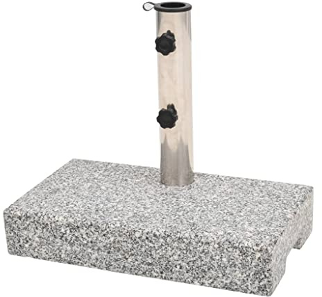 Tomostar Pied de Parasol, Support Socle de Parasol Base de Lestage Granite rectangulaire 25 kg