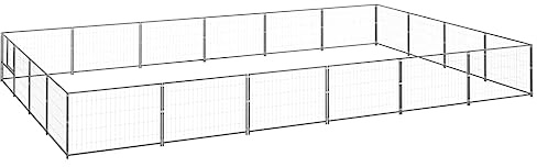 HOMEELIKE Hundezwinger Silbern 24 m2 Stahl