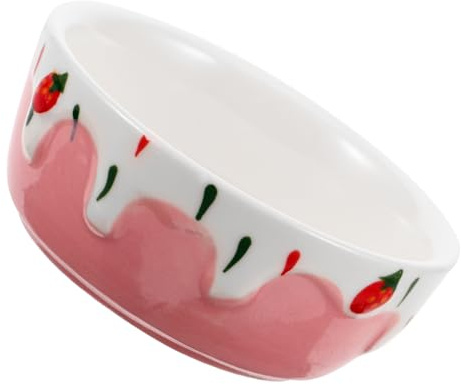 ARTSEWPLY Ceramic Hamster Food Bowl with Non Slip Base for Small Pets Lightweight Rabbit and Chinchilla Feeding Dish Tip Snack Container for Hedgehogs and Gerbils