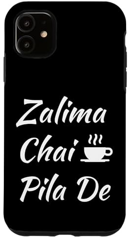 Zalima Chai Pila De Gran Viral Desi Pakistaní India Diseños Carcasa para iPhone 11