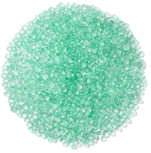 Keedolla Mint Green Sea Glass Stones Frosted Glass Pebbles Gemstones for Aquarium Rocks, Fish Tank Gravel, Vase Fillers, DIY Crafts - 230g/8oz