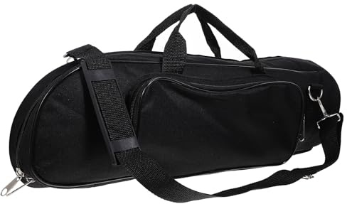 GLEAVI Étui de Trompette Portable Noir Paquet de Transport Compact en Tissu Oxford Résistant à L’Usure Housse Antichoc et Imperméable pour Instrument de Musique Paquet Léger et