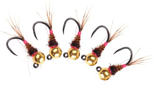 IMCCZONY UV Bead Head Euro Ninfa Fly Fishing Lours Renking para Trucha y Cebos Grayling