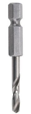 wolfcraft Broca para metal HSS rectificada, vástago hexagonal, Ø 6 mm I 7260000 I Para taladrar materiales duros