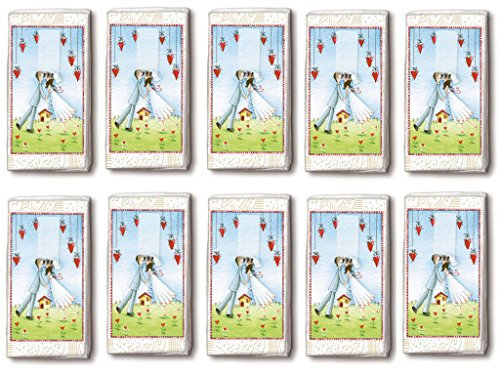 100 Motiv Taschentücher Lovers Forever