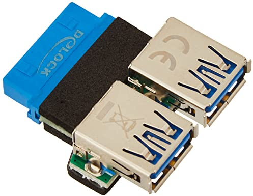 DeLOCK - Adaptador de Conector Pinhead USB 3.0 a 2 Puertos USB 3.0