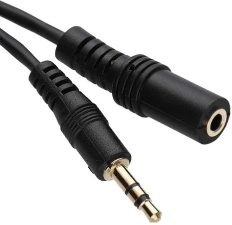 kenable Schlanke Linie Profi 3,5 mm Klinkenstecker Zum Stereo Klinkenstecker Buchse Kopfhörer Verlängerung Kabel 1 m [1 Meter/1m]