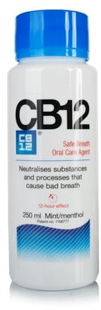 CB12 Mint Menthol Safe Breath rince-bouche (250ml) - Paquet de 6
