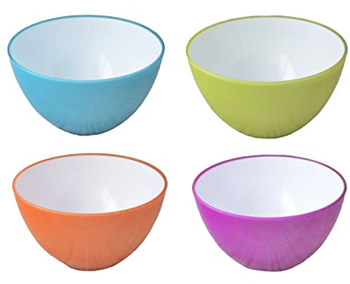 Ensaladera o Bol Reutilizable, 4 Colores a Elegir. Moderna y Original. Ideal para Interior/Exterior.- Hogar y más - Morado