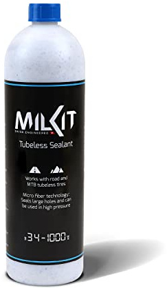 milKit Allrounder Super Durable Tubeless Tire Sealant - Large Puncture Holes Sealing - Works from -2 to 122F - Bike Tire Sealant for Tubless, Tubular and Inner Tube