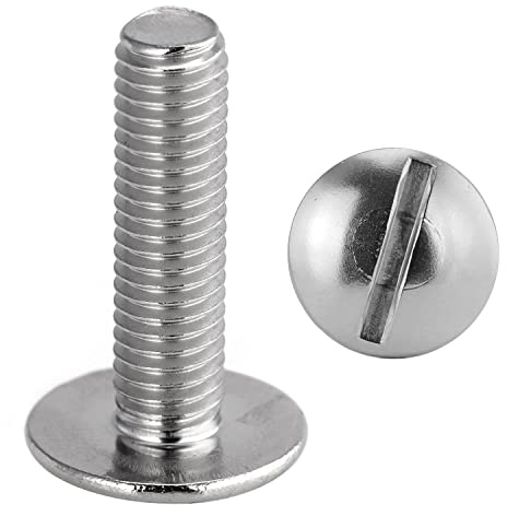 Flachkopfschrauben mit Schlitz M6x16 Edelstahl (20 Stück) Holzschrauben Tellerkopfschrauben FASTON®