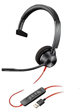 Plantronics Poly Blackwire 3310 USB-A Wired Headset - 213928-101