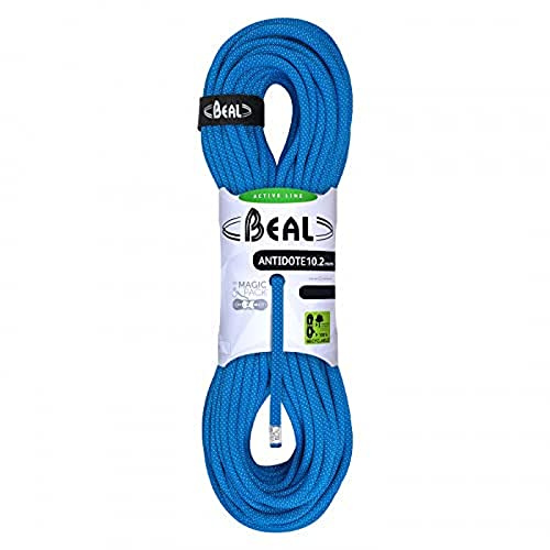 Beal Antidote 10.2mm 50m Blau - Benutzerfreundliches vielseitiges Kletterseil, 50m, Größe 50 m - Farbe Solid Blue
