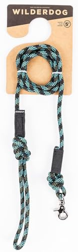 Wilderdog Karabiner Kletterseil Hundeleine für mittelgroße & große Hunde - 1,5m - Granit