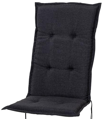 Sun Garden 50148-52 Auflage Hochlehner Naxos anthrazit 118x47x6 cm Sitzpolster (ohne Stuhl)