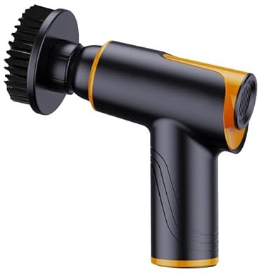 Akku Auto-Polierer, Asudaro 100W Mini kabelloser Wiederaufladbarer Autopolierer Schleifmaschine Multifunktionales Tragbares 2-Gang Poliermaschine Zum Auto Detail Polieren und Wachsen,Schwarzorange