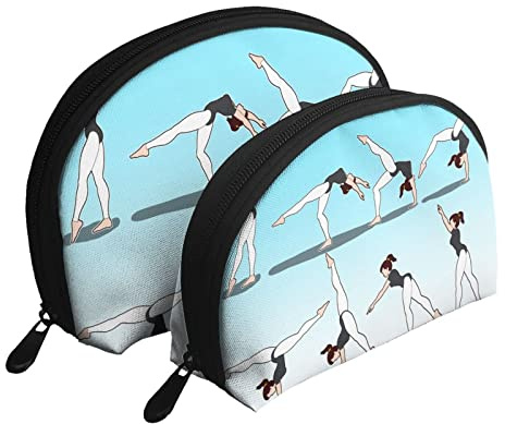 Trousse de Maquillage pour Gymnaste, Pochette de Voyage pour Femmes et Filles