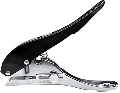harayaa Lochzange Locher Papierstanzer 25 Blatt Kapazität für Grußkarten Kantenbanderolen Papier, 8MM